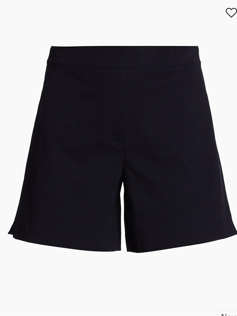 Spanx Polished Stretch-Cotton Shorts navy pull on size xl